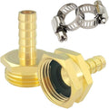 Hooshing 1/4" Garden Hose Repair Kit Male and Female Brass Hose Mender End by Hooshing