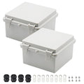 Zulkit 2pcs Junction Box ABS Plastic Dustproof Waterproof IP65 Electrical Boxes by Zulkit