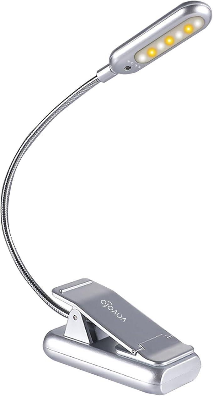 VAVOFO Rechargeable Book Light for Reading in Bed Kids, 7 LED Reading Light by VAVOFO