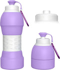 Collapsible Lightweight 20oz Water Bottle, Food-Grade Silicone BPA Free by Unknown