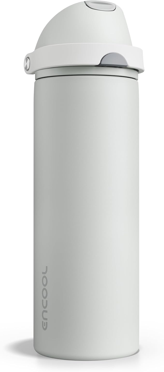 Insulated Water Bottle with Straw by ENCOOL