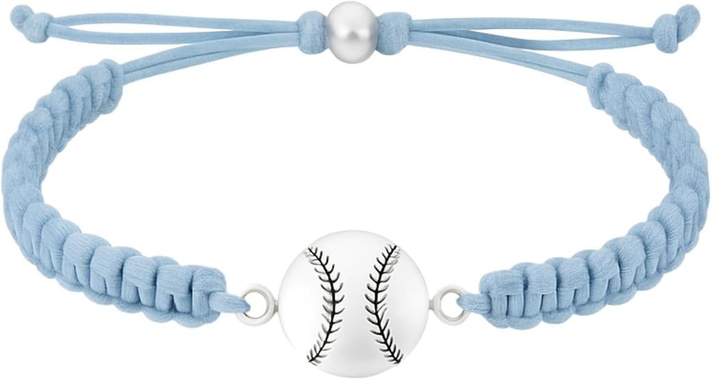Sportybella - Baseball Bracelet, Baseball Jewelry, Adjustable Braided Baseball by Sportybella