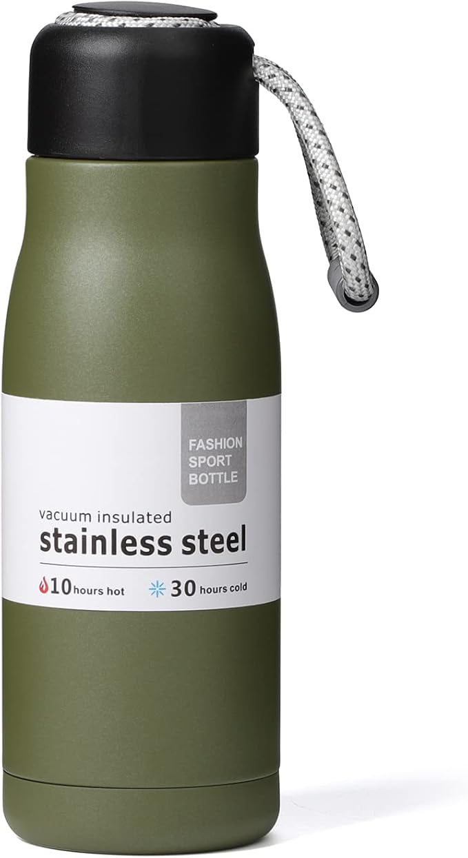 Small Water Bottle 12 oz, Dusgut Insulated Water Bottle, Stainless Steel by Dusgut
