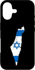 Israel National Flag Distressed Map Case by Unknown