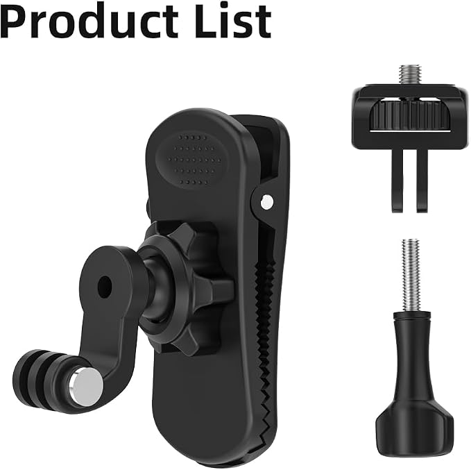 Insta360 X5 Backpack Clip Mount, 1/4" Quick Release 360° Adjustable Backpack - Image 6