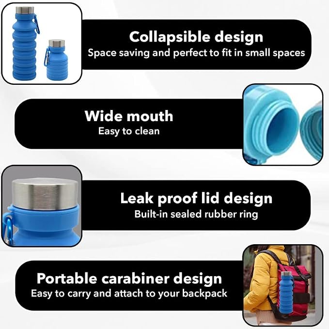 Gadgetime USA Collapsible Water Bottle - Image 3