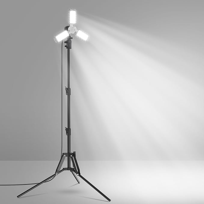 SANSI 300 Watt Equivalent LED Work Light, 3300LM 5000K Portable Camping Lights by SANSI