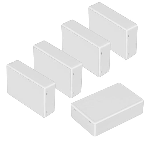 LeMotech Project Box 5 Pieces ABS Plastic Electrical Project Case Small by LeMotech