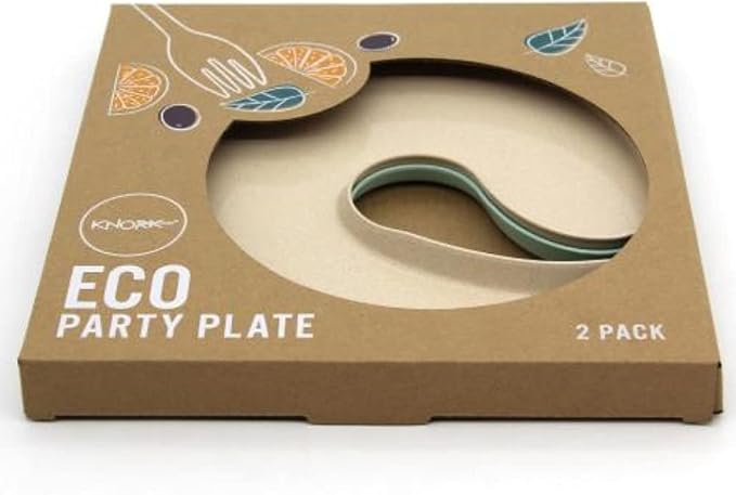 Knork Eco Party Bundle, Appetizer Wine Cup Holder Plate, 2 Piece Set - Image 4