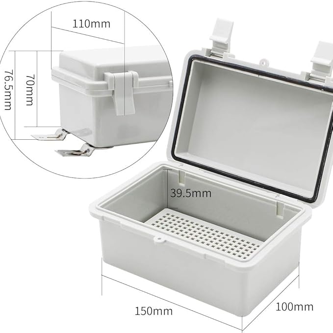 MAKERELE Outside Small Outdoor Junction Box Waterproof Electrical - Image 2