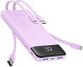 charmast Portable Charger with Built in Cables, 10000mAh Slim Power Bank by Charmast