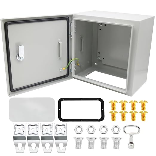 IP66 Waterproof & Dustproof Electrical Junction Box, 12 * 12 * 8 Inch Metal by AIRTAK