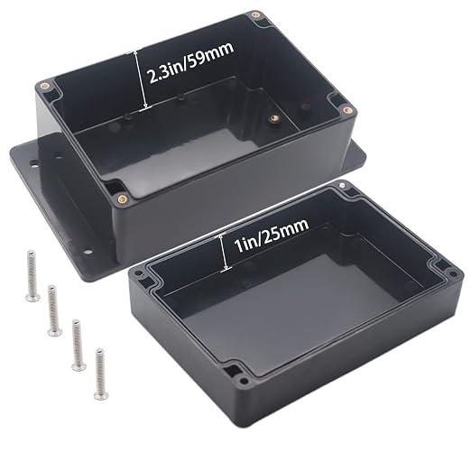 Watertight Junction Box, IP67 Waterproof Project Box Durable ABS Plastic - Image 4