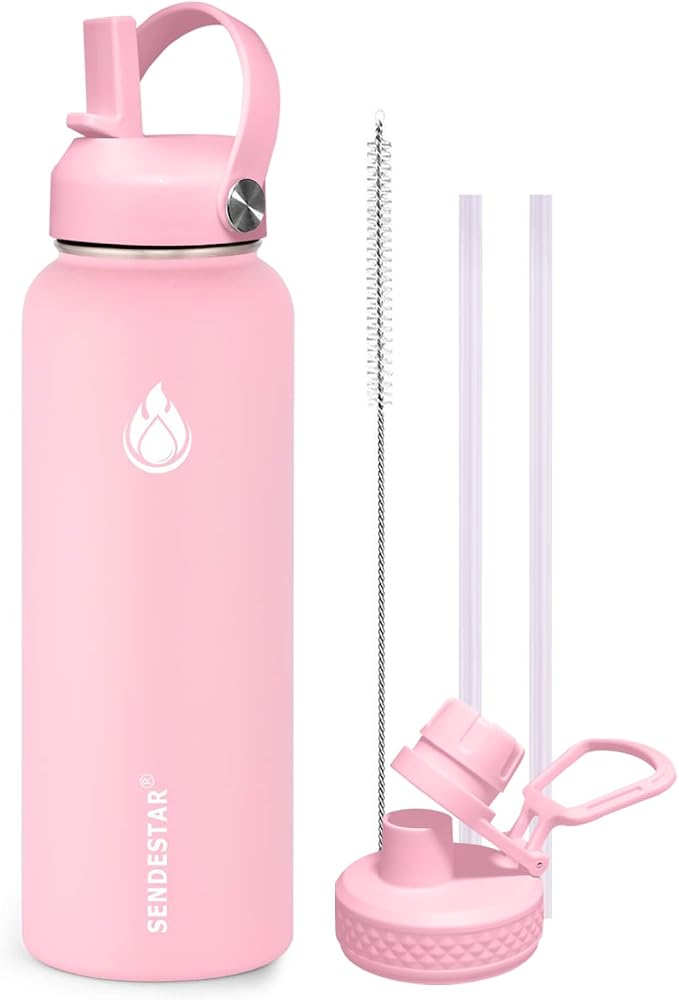 SENDESTAR Stainless Steel Water Bottle, Wide Mouth 40 oz Water Bottle by Sendestar