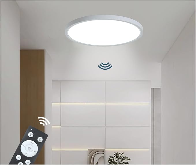9 Inch Motion Sensor Light Indoor, Flush Mount Light Fixture, Motion Sensor by Unknown