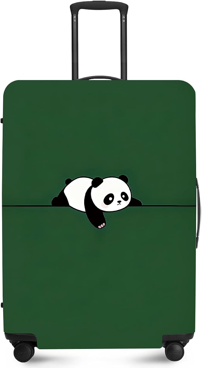 ANNA QUEEN Panda Travel Luggage Cover- Cartoon Cute Stretchable Airplane by ANNAQUEEN