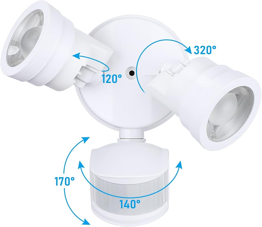 LEONLITE 25W LED Security Light Outdoor Motion Sensor, Motion Flood Lights - Image 6