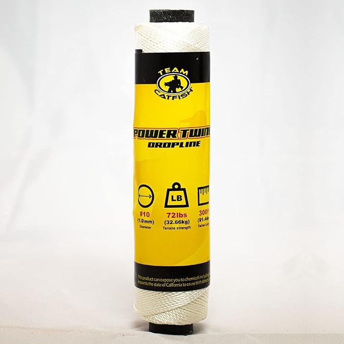 TEAM CATFISH Power Twine – 100% Nylon Bank Line by TeamCatfish