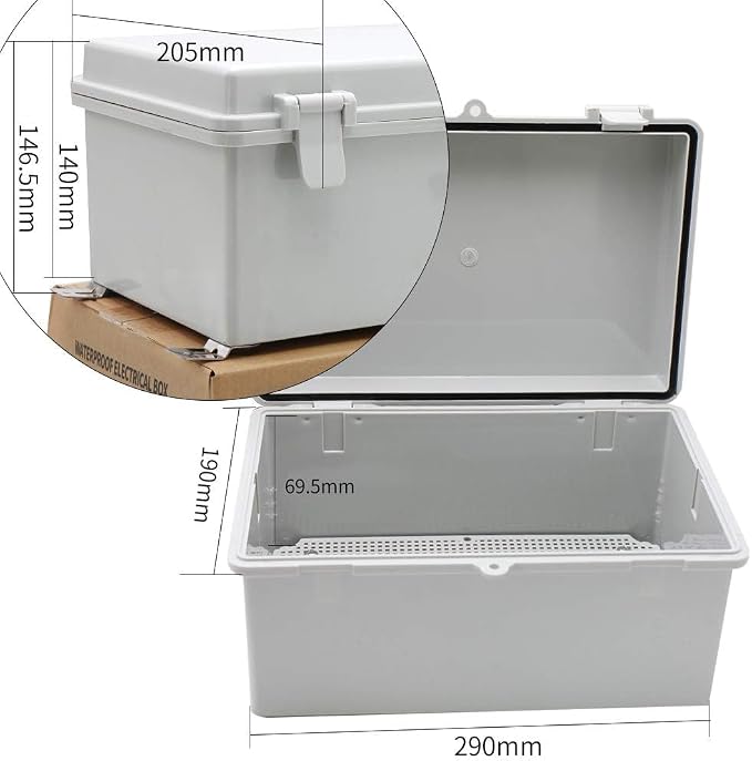MAKERELE Waterproof Electronic DIY Projects Cable Enclosure Outdoor - Image 2