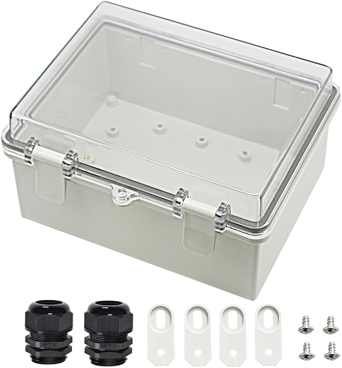 Zulkit Junction Box ABS Plastic Dustproof Waterproof IP65 Electrical Boxes by Zulkit