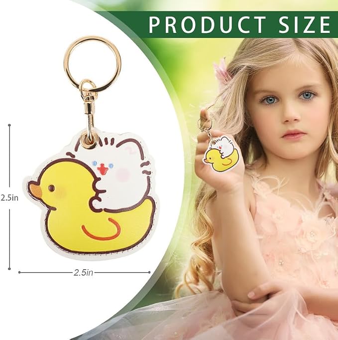 Leather Keychain Case Holder Compatible - Image 2