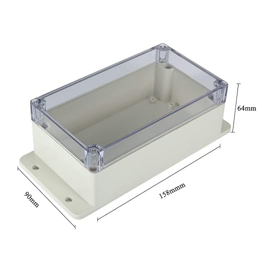 YXQ Junction Box Transparent Cover 6.2 x 3.5 x 2.5 inch IP65 Waterproof Wall - Image 2