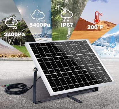 ECO-WORTHY 25W 12V Solar Battery Charger Trickle Maintainer, 25W Waterproof - Image 6