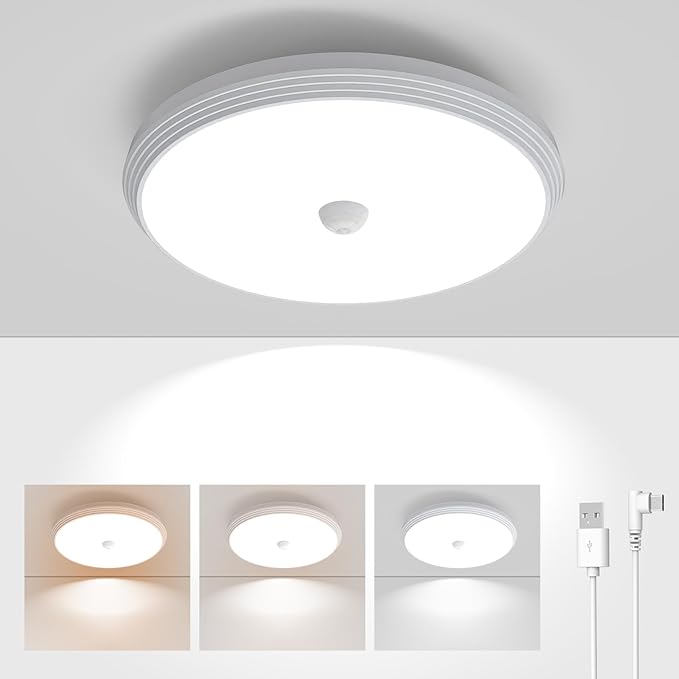 Rechargeable Closet Lights Motion Sensored, Wireless Battery Operated Ceiling by KEPLUG