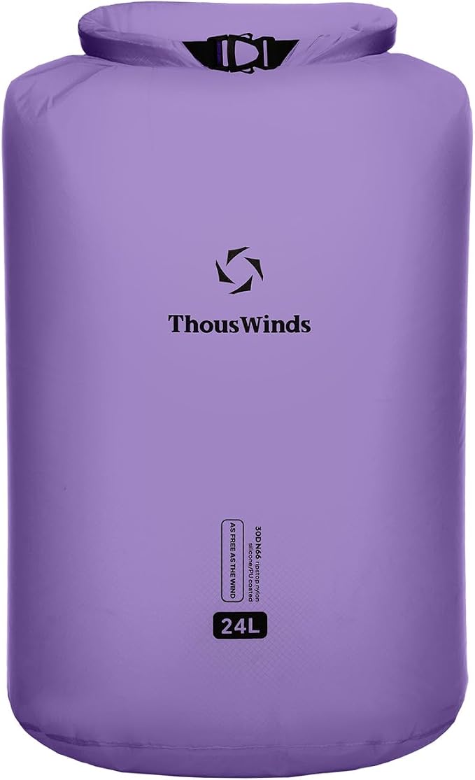 Thous Winds Dry Bag Waterproof, 24L Roll Top Lightweight Dry Sack by ThousWinds