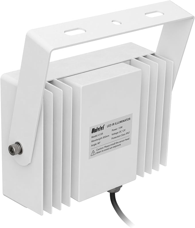 Univivi IR Illuminator 15 LEDs 90 Degree Wide Angle IR Lights - Image 3