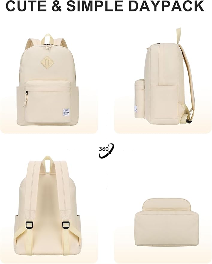 VASCHY Lightweight Backpack for School, Water Resistant Classic Bookbag - Image 6