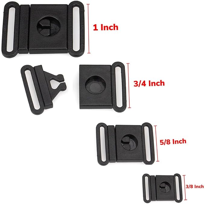 Paracord Planet Prong Release Buckles – Plastic Safety Breakaway Buckles - Image 2