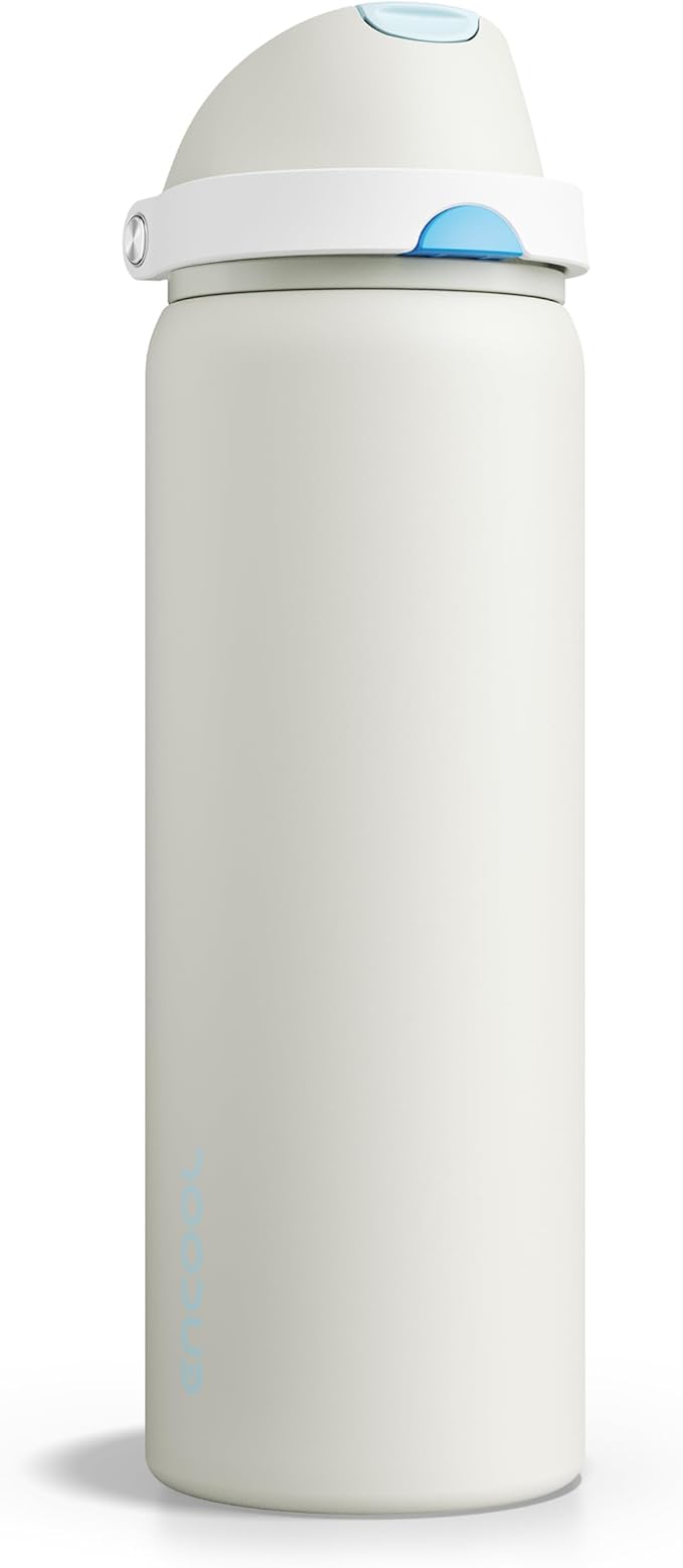 Insulated Water Bottle with Straw by ENCOOL