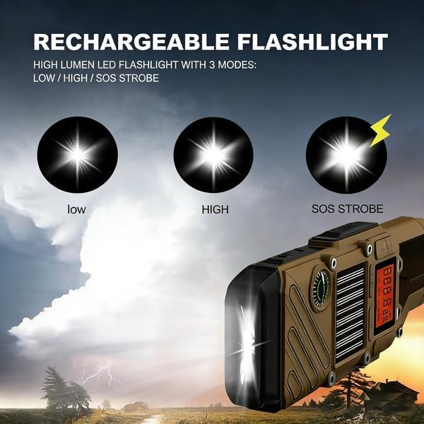 Walkie Talkies for Adults Rechargeable, FM/NOAA Emergency Radios - Image 2