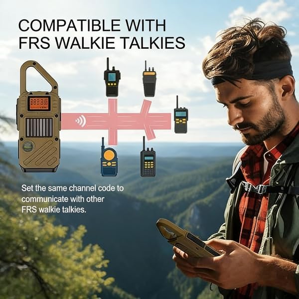 Walkie Talkies for Adults Rechargeable, FM/NOAA Emergency Radios - Image 4