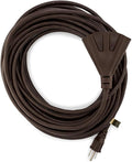 Holiday Lighting Outlet 50-Foot Brown Extension Cord, 3-Prong Indoor & Outdoor by HLOLighting