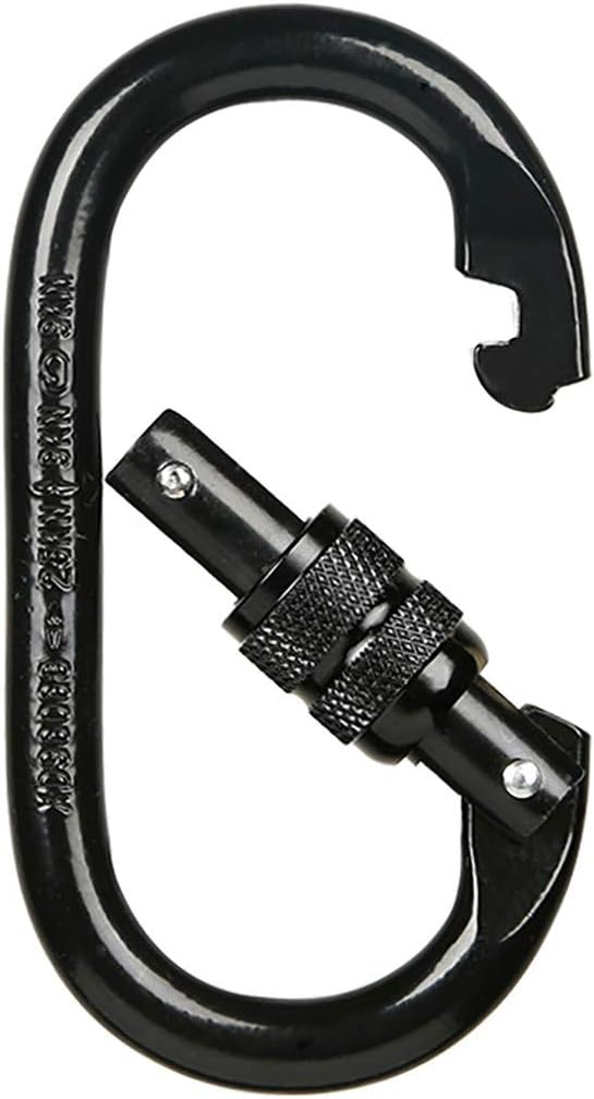 Heavy Duty Locking Climbing Carabiner Clip CE Rated 25 kN 5600 LB Rugged - Image 4