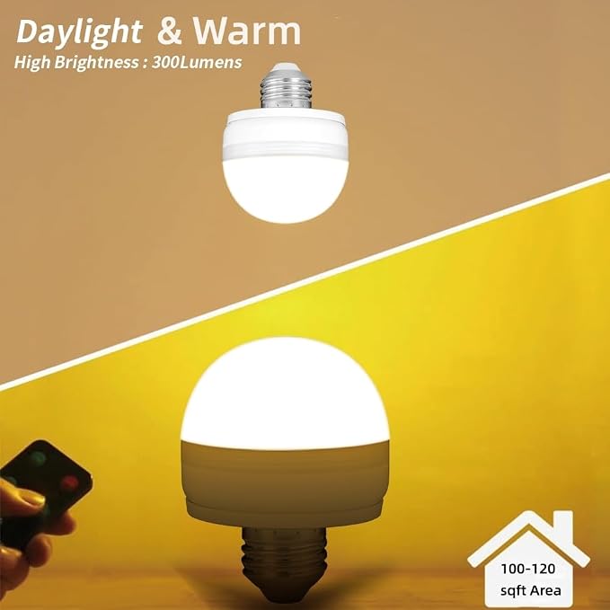 BLUEYE Rechargeable Light Bulbs, 40W Equivalent, Remote Control, E26 Detachable - Image 7