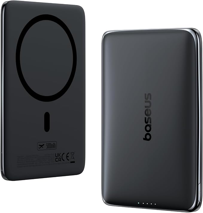 Baseus Picogo Power Bank, 0.3" Ultra Slim 5000mAh MagSafe Battery Pack - Image 8