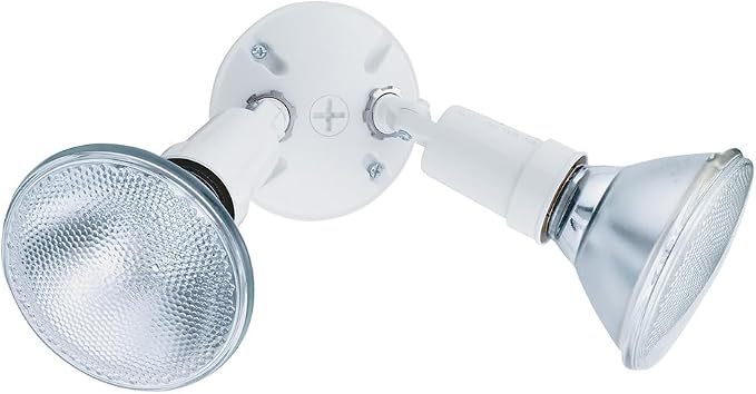 Lithonia Lighting Outdoor Flood Light Fixture, Adjustable Twin Par Flood Light by AcuityBrands
