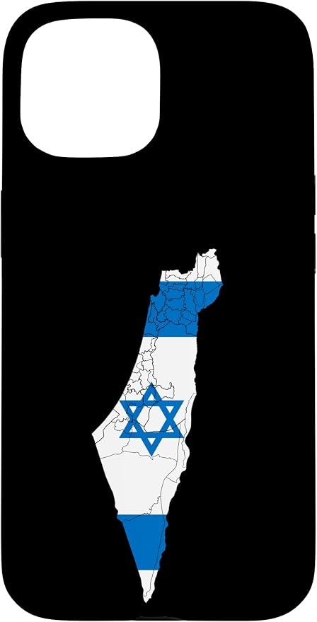 Israel National Flag Distressed Map Case by Unknown
