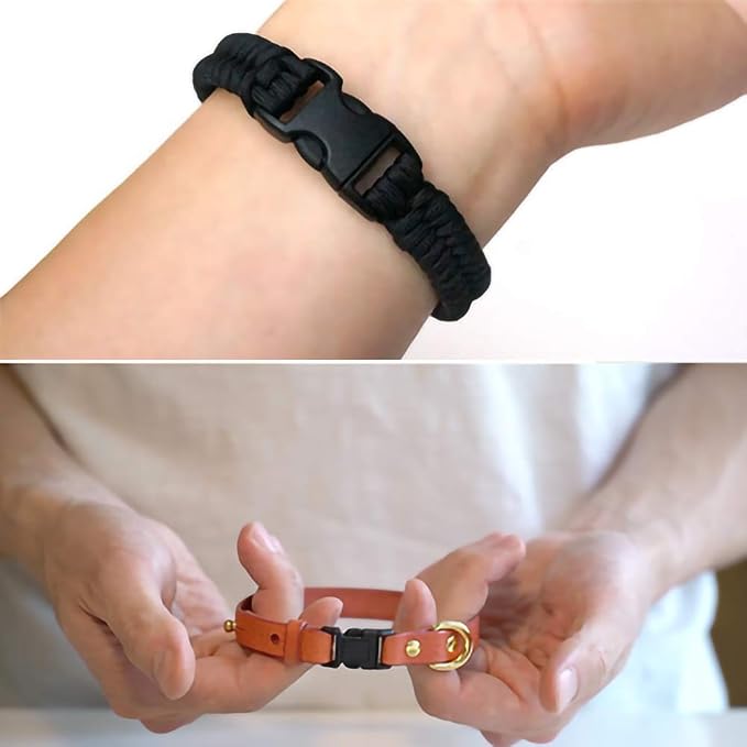 5/8" Black Plastic Side Release Buckle Curved Quick Release - Image 6