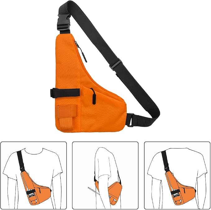 New Universal Radio L Shape Chest 2 Pockets Harness Tactical Vest Nylon Vest - Image 2
