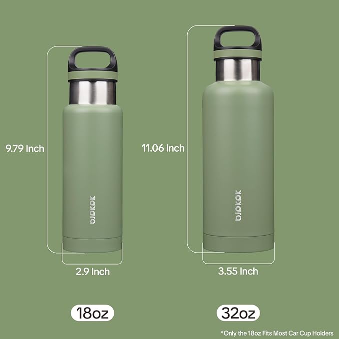 BJPKPK Insulated Water Bottle 18OZ Stainless Steel Water Bottle - Image 3