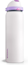 Insulated Water Bottle with Straw by ENCOOL
