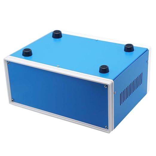 Zulkit Junction Box Blue Metal Project Box DIY Electric Enclosure Case - Image 3