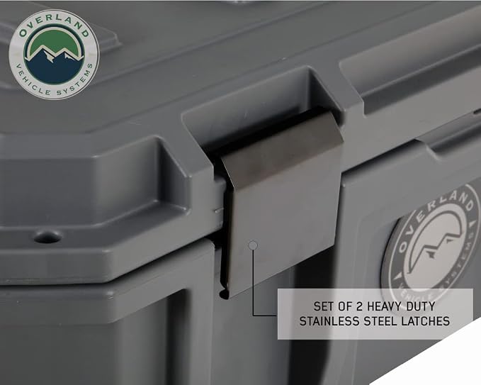 Overland Vehicle Systems 40100011 Dark Gray 95 QT Dry Box Storage - Image 5