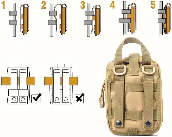 Universal IFAK Trauma First Aid Kit Molle Pouches Emergency Survival Kit - Image 8