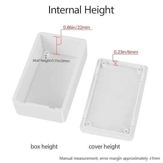 LeMotech Project Box 10 Pieces ABS Plastic Electrical Project Case Small - Image 4