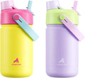 POWCAN 2 Pack 12 oz Kids Insulated Water Bottle by POWCAN